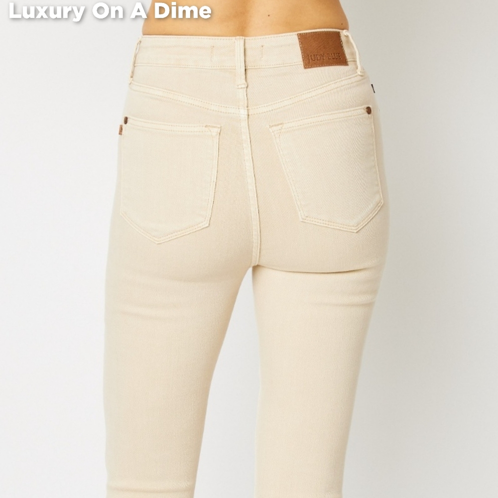 Judy Blue Tummy Control High-Rise Waist Denim Skinny Jean Slim Pants Plus Size - Picture 12 of 16